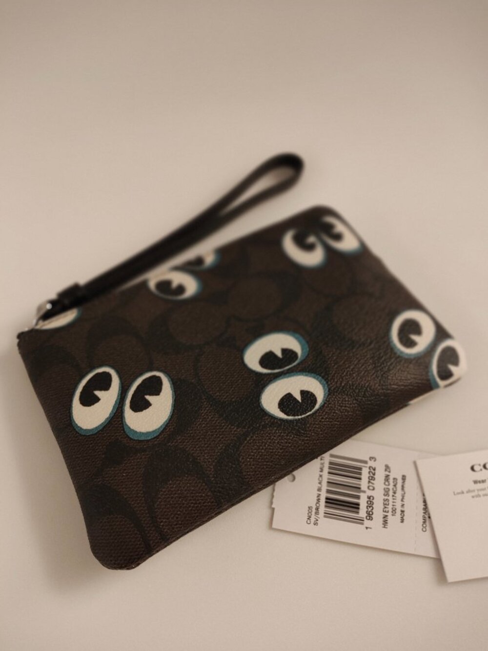Coach Halloween Spooky Eyes Wristlet - Picture 4 of 5